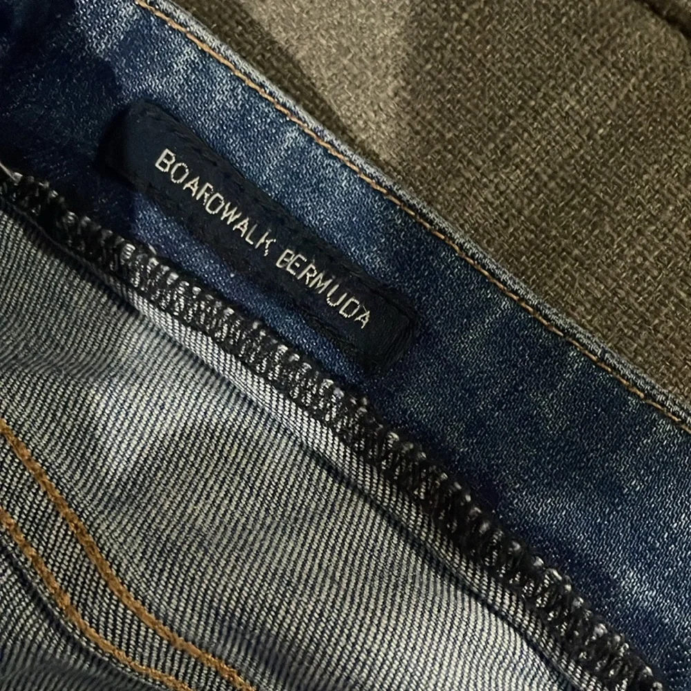 Lucky Brand Light Wash Boardwalk Bermuda Raw Hem Jean Shorts